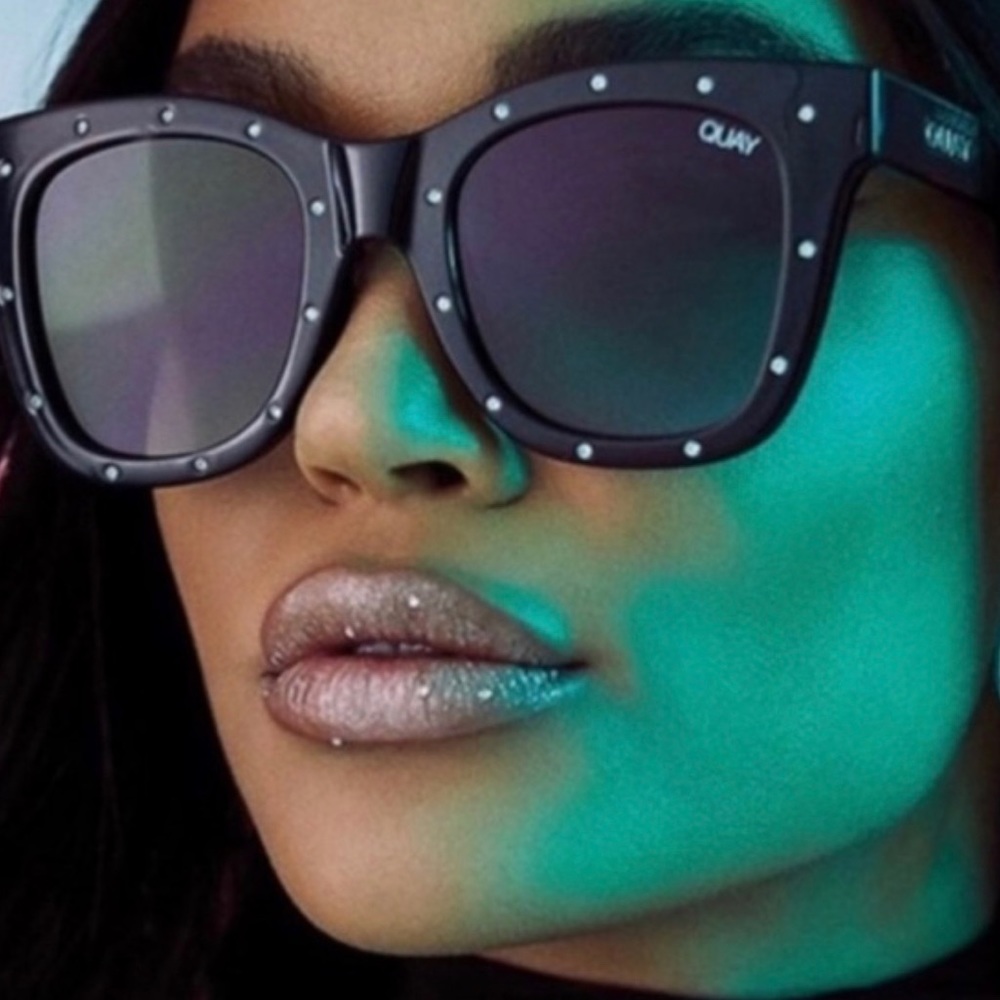 Quay Australia Black After Hours Square Sunglasses
